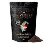 1kg Mombasa Twilight Speciality Blend Pour Over Grind - Medium Roast, Great Taste Award-Winning Single-Origin Kenyan Coffee with Full-Bodied Chocolate, Floral & Berry Notes - IRON & FIRE