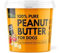 1KG Peanut Butter For Dogs & Puppy - Only Brand With No Added Oil! - No Sugar, Salt, Xylitol - 100% Pure Formulated Treat For Dogs - 100% Protein, Wheat & Gluten Free - Dog Friendly Paste -