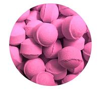 30 x Scented Bath Marbles Fizzers Mini Bombs in Gift Bag (Cherry)