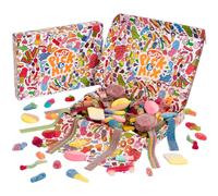 1kg Pick and Mix Sweets Gift Box - Assorted Fizzy, Sour, Jelly & Gummy Sweets - Large Sweet Hamper Packed in the UK