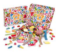 1kg Pick and Mix Sweets Gift Box for Kids - Fizzy, Sour, Jelly & Gummy Sweet Hamper - Birthday Sweets Bundle & Pic N Mix Box Selection - Large Sweet Hamper Packed Fresh in the UK