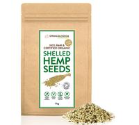 1KG Raw Organic Shelled/Hulled Hemp Seeds Hearts Healthy Vegan Snack Rich in Plant-Based Protein, Omega 3&6, Amino Acids & Minerals, Gluten-Free