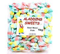 1kg Sour Neon Jelly Fish - Halal - Aladdin Sweets gummy, chewy sweets. Bulk buy, Sweet Carts, Party Favors, Weddings