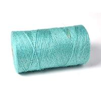 1KG Spools - Everlasto Coloured Jute Craft Twine Coloured String (2mm Approx) - Cyan