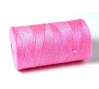 1KG Spools - Everlasto Coloured Jute Craft Twine Coloured String (2mm approx) (HOT PINK)