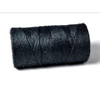 1KG Spools - Everlasto Coloured Jute Craft Twine Coloured String (2mm Approx) - Licorice Black