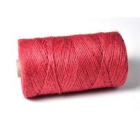 1KG Spools - Everlasto Coloured Jute Craft Twine Coloured String (2mm approx) (RUBY RED)