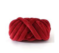 1KG Super Velvet Chunky Yarn Thick Bulky Giant Thread White Bag for Hand Knitting Woven DIY Arm Soft Big Blanket Carpet for Crochet & Knitting(15)