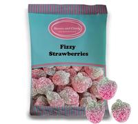 1Kg VEGAN Fizzy Strawberries | Vegan Sweets | Vegetarian Sweets | 1 Kilo Bulk Sweets - Sweets and Candy® (Fizzy Strawberries 1kg)
