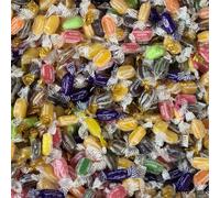 1kg Wrapped Retro Sweets Mix - Classic Hard Boiled Favourites - Sherbet Lemons, Rhubarb & Custards, Aniseed, Mint Humbugs, Chocolate Limes & More - Perfect for Sweet Lovers & Parties