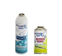 1KG1MA Car Aircon AC 1pc R1234yf Compatible Refill Recharge Regas Gas + Leak Stopper Repair Fix Sealer Stop DIY (Regas + LS)
