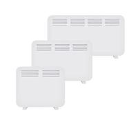 1KW/1.5KW/2KW Electric Panel Heater Wall Mounted - LOT20/ERP Compliant c/w 24/7 Timer/Thermostat - Wall Hung Fixings + Mounting Feet (1500W, FEET & WALL MOUNTED)