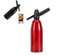 1L Aluminium Soda Syphon Maker Manual Homemade Mojitos Gin Cocktails Wine Spritzers Reusable Easy to Use Clean DIY Beverage Entertaining Kitchen Cafe Hotel Tool