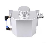 1L Aluminum Radiator Coolant Overflow Bottle Tank for tig Welded | Compact size fits tight engine bays mounting flanges for easy install integrated magnetic drain for maintenance