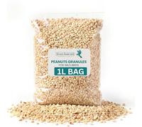 (1L BAG) Peanuts Granules for Wild Birds Food, 100% Natural Ingredients High Energy Nuts for Garden Birds,No Additives, All Season Feeding, Healthy and Protein Rich Peanuts for Outdoor Feed