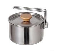 1L Camping Pot and Kettle, Stainless Steel for Cooking and Hydration in the Great Outdoors
