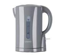1L Cordless Travel Kettle - Compact 900W, Auto Shut-off & Boil Protection LIVIVO Grey One Size