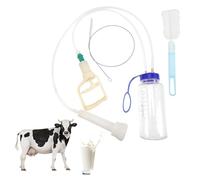 1L Goat Milking Machine, 1 Set Milking Machine for Cows and Goats Hand Pump Manual Goat Milker Portable Handheld Cow Milker , Livestock Handling Supplies
