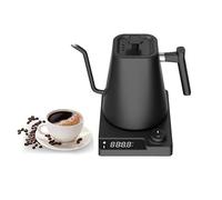 1L Gooseneck Kettle Electric, temperature control kettle, Fast Boil, Digital Display Screen, 1200W, Celsius/Fahrenheit Conversion, for Home Office Specialty Coffee and Tea, Matte Black