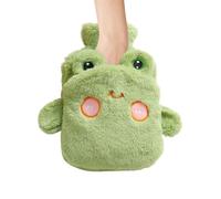 1L Hot Water Bottle with Animal Plush Cover Warmer Pad - Heat Water Pouch for | Rubber Inner Bottle Design, Soft Fabric Cover System, Secure Leak Resistant