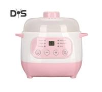 1L Large Capacity Mini Slow Cooker Anti-Dry Burn Easy Operation Electric Smart Ceramic Soup Porridge Cooker Multifunction Cooking Pot