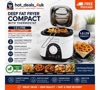Lloytron E6010WI KitchenPerfected 1.0Ltr 950W Compact Deep Fryer - White