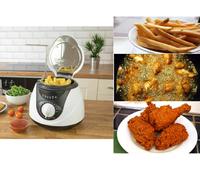 Lloytron E6010WI KitchenPerfected 1.0Ltr 950W Compact Deep Fryer - White