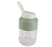 1L Portable Blender Dual Lid Design Efficient Blending Convenient Strap Rechargeable Cordless Blender for Smoothies Outdoor Travel Gym and Party Use (Green)