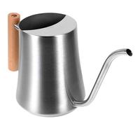 1l Stainless Steel Watering Can Long Spout with Wooden Handle