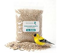 1L Sunflower Hearts for Wild Birds Food - No Mess Husk Free Bird Feed