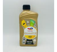 TotalEnergies Quartz INEO First 0W30 Engine Oil Low SAPS Age-Resistance Technology - Fuel Economy Formula - Advanced Synthetic Motor Oil Lubricant - 1L