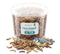 1L Tub Calci Worms for Wild Bird Food - High Calcium Worms for Bird Feed