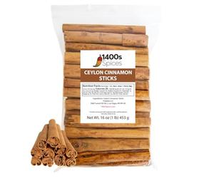 1lb Ceylon Cinnamon Sticks from Sri Lanka, True Cinnamon Stick, Canela Entera en Rama.