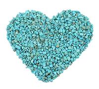 1lb Howlite Turquoise Crystal Chips, Tumbled Chips Stones Crushed Crystals