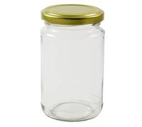 1lb Jam Jar. 100, 200, 300 Pack with Gold Airtight Lids. FSA Approved, Wares of Knutsford Ltd. (300)