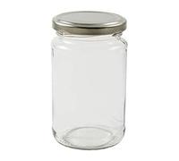 1lb jam jars 370 mls. Pack of 12 x FSA Approved 1lb Jam Jars with Silver coloured lids. Suitable for Home or Commercial use, Wares of Knutsford Ltd.