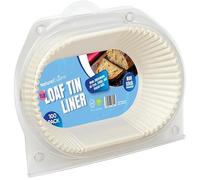 1lb Loaf Tin Liners - Pack of 100 - Non-Stick Siliconised Greaseproof Paper for Baking Bread & Cakes - 21x12x6.5cm - Halal & Kosher Certified - Oven, Microwave, Air Fryer Safe (1lb Loaf)