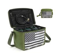 1LB Propane Tank Storage Bag with Padding, Mini Propane Cylinder Carry Bag for 4-6 Pack Propane Tank 16OZ, Portable Small Propane Gas Bottle Canister Case for Camping, Bag Only (6-Pack, Black)