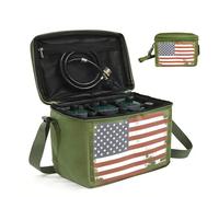1LB Propane Tank Storage Bag with Padding, Mini Propane Cylinder Carry Bag for 4-6 Pack Propane Tank 16OZ, Portable Small Propane Gas Bottle Canister Case for Camping, Bag Only (6-Pack, Colorful)