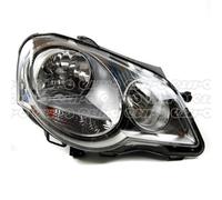 1LE 247 019-201 Right Headlight Headlamp Chrome Adjustment Motor No Logo Hella