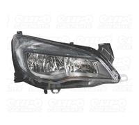 1LG 010 011-341 Right OS Headlight Headlamp Chrome Bezel Halogen Bulb DRL Hella