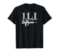 1LI 1st Battalion Light Infantry T-Shirt, Men, Black, Medium