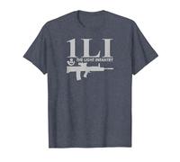 1LI 1st Battalion Light Infantry T-Shirt, Men, Heather Blue, Small