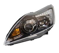 1LL 354 807-071 Left Headlight Headlamp Xenon Black Bezel Chrome Insert By Hella