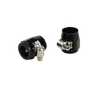 1lot=2pcs AN4 AN6 AN8 AN10 AN12 Clamp Fuel Pipe Clip Water Tube Fittings Finisher Clamps Finishers(AN4 Black)