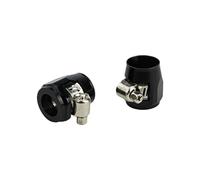 1lot=2pcs AN4 AN6 AN8 AN10 AN12 Clamp Fuel Pipe Clip Water Tube Fittings Finisher Clamps Finishers(AN6 Black)