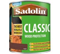 1lt Sadolin Classic Solvent Oil Based Matt Woodstain Teak