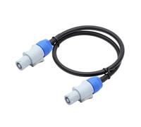 1M-10M 1PC Stage Light Powercon Connector, NAC3FCA NAC3FCB AC Cable, 250V 20A Power(White White,5m)