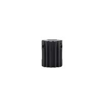1M 12 Tooth Spur Gear 45 Steel Black Oxide Finished With Step | Black oxide 45 steel spur gear with 12 teeth, 1M module, 7mm bore and step shoulder design