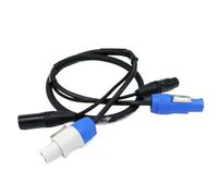 1M 2M 3M 5M 10M 2-in-1 Cable 3x2.5mm² - In/Out & 3-Pin XLR cable for DJ Moving Head Stage Lighting(10m)